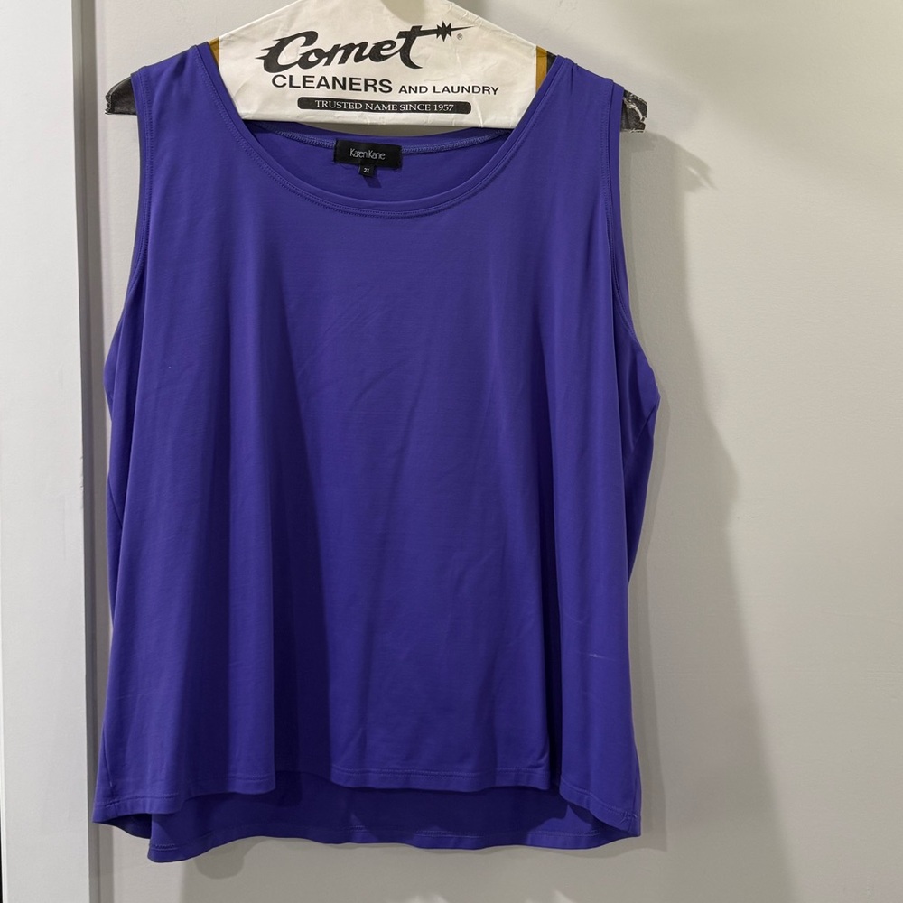 Karen Kane Royal Blue Sleeveless Tank Top